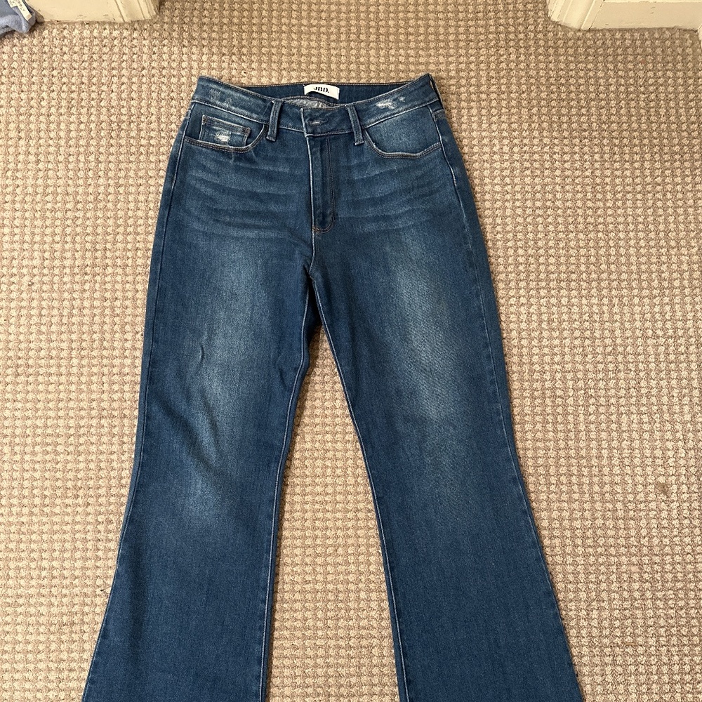 Just Black Denim Distressed Bootcut Jeans Size 29